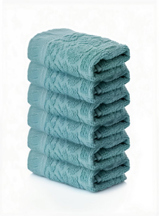 Mijolnir Juego de Toallas de Lavado Textured - Mint (6 Piezas)